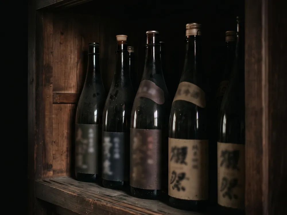 ご自宅の棚に置かれたお酒